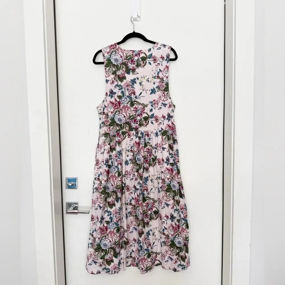 Vintage Bryn Connelly Pink Floral Cottagecore Dress - Picture 2 of 9